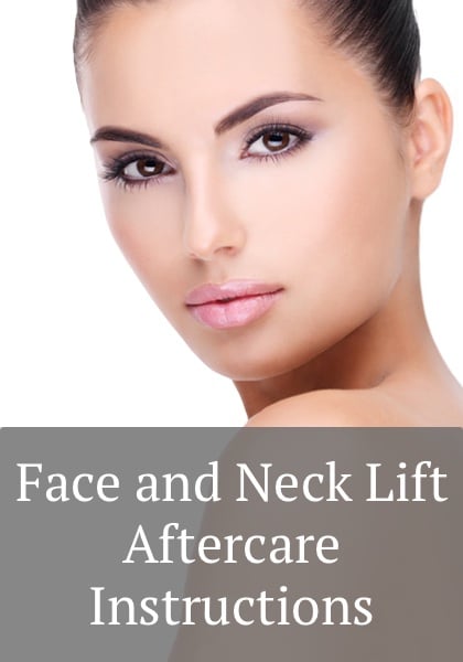 face and neck lift aftercare