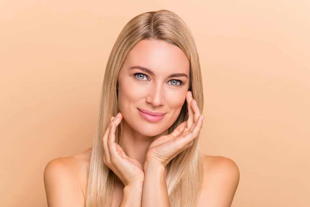 Woman with fresh, clear skin after SkinPen Microneedling in Austin, TX