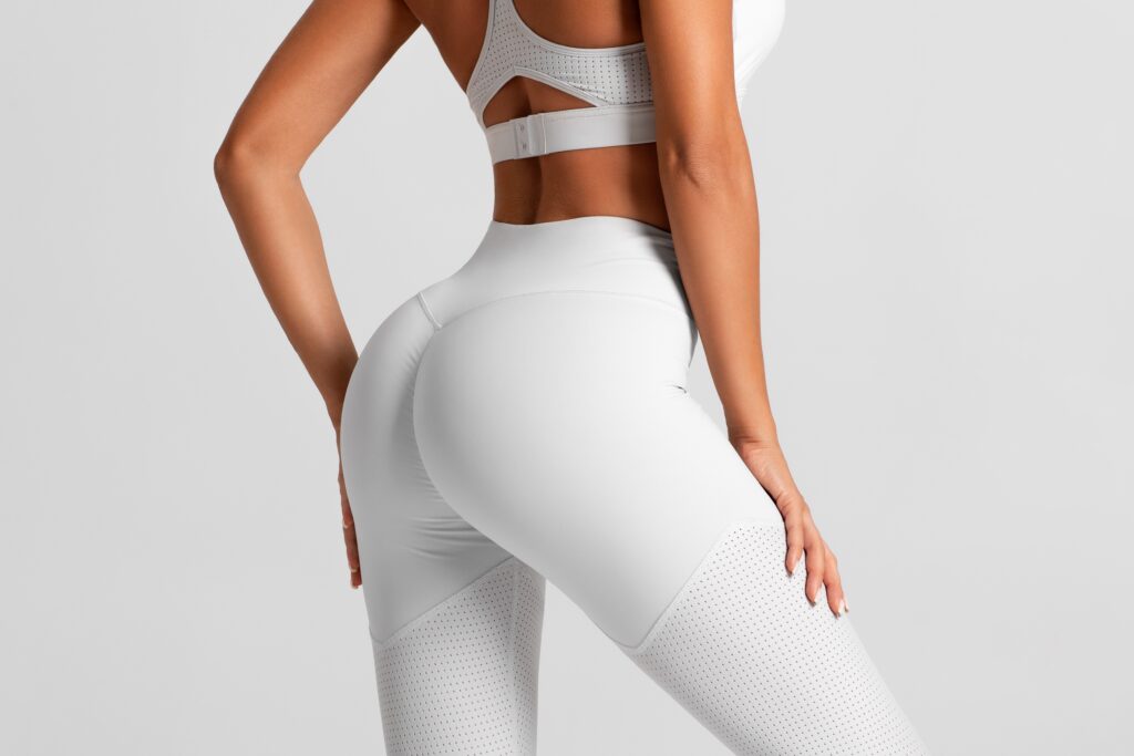 Close up of woman's backside after BBL in Austin, TX