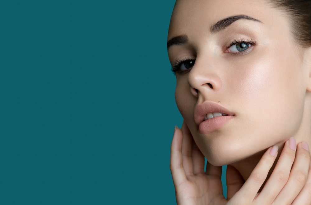 Beautiful woman's face with nice nose after rhinoplasty in Austin, TX